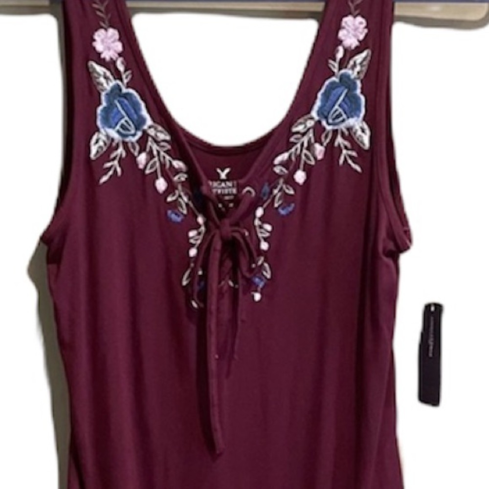 NWT AMERICAN EAGLE MAROON ONE PIECE BODY SUIT Sz MEDIUM - Picture 4 of 7